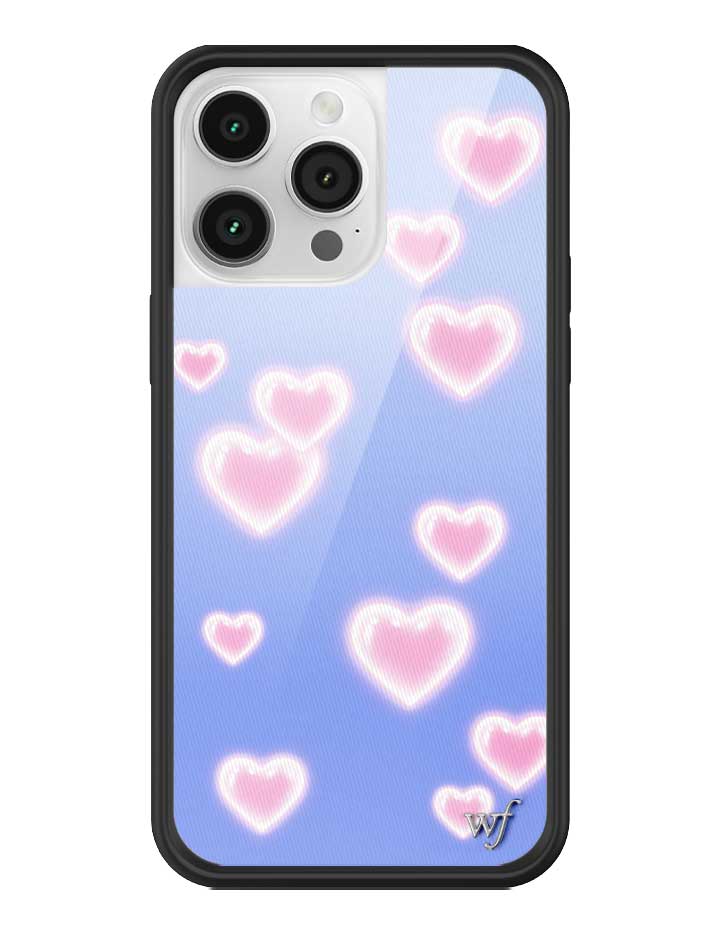 Dreamy Hearts Phone Case with Blue Background and Pink Hearts - Image 17