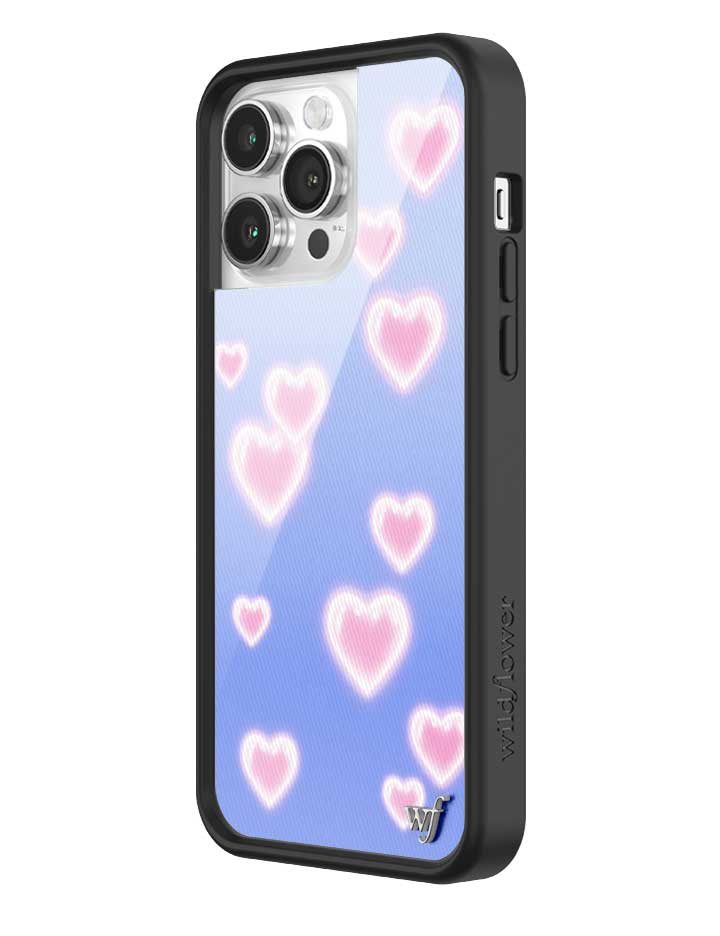Dreamy Hearts Phone Case with Blue Background and Pink Hearts - Image 18
