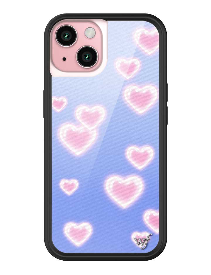 Dreamy Hearts Phone Case with Blue Background and Pink Hearts - Image 15