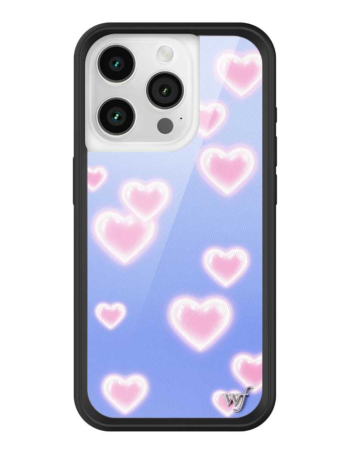 Dreamy Hearts Phone Case with Blue Background and Pink Hearts - Image 13