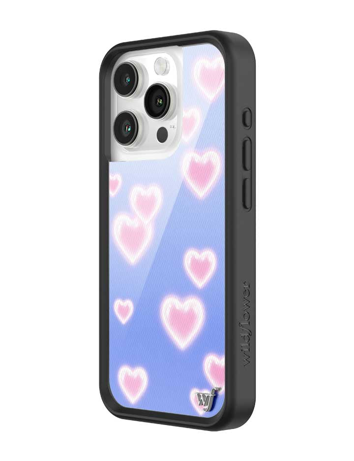 Dreamy Hearts Phone Case with Blue Background and Pink Hearts - Image 14