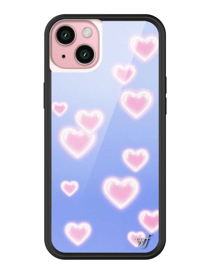 Dreamy Hearts Phone Case with Blue Background and Pink Hearts - Image 11