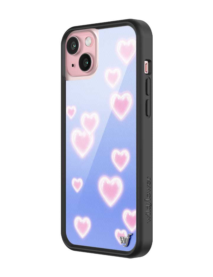 Dreamy Hearts Phone Case with Blue Background and Pink Hearts - Image 12