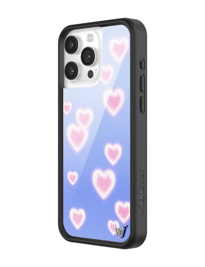 Dreamy Hearts Phone Case with Blue Background and Pink Hearts - Image 10