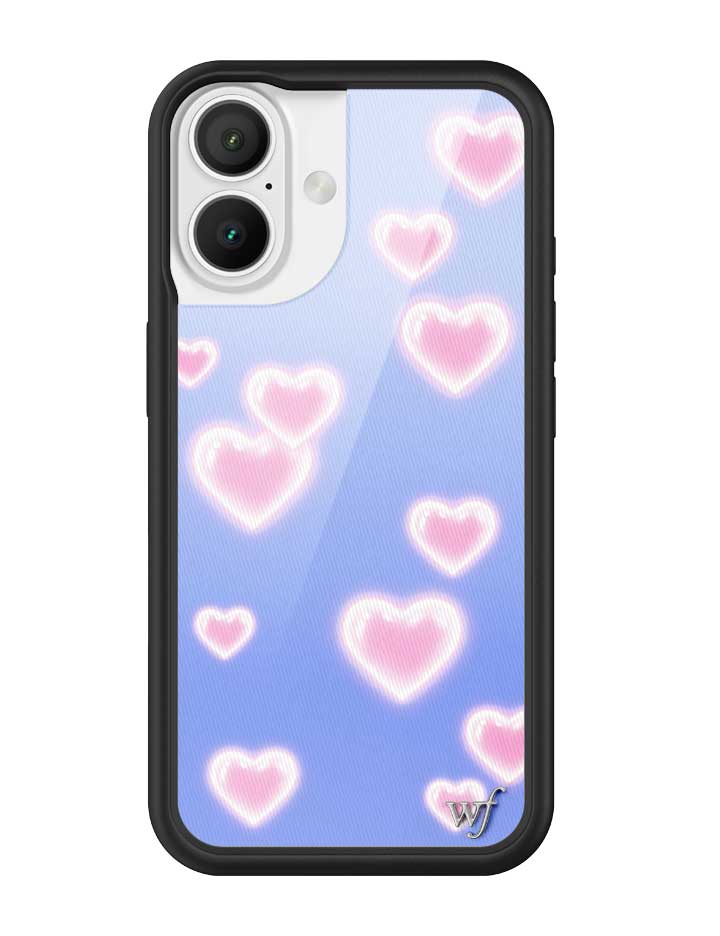 Dreamy Hearts Phone Case with Blue Background and Pink Hearts - Image 7