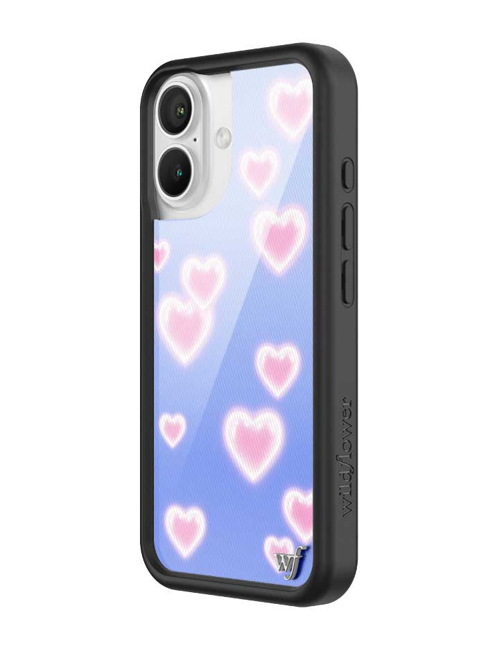 Dreamy Hearts Phone Case with Blue Background and Pink Hearts - Image 8