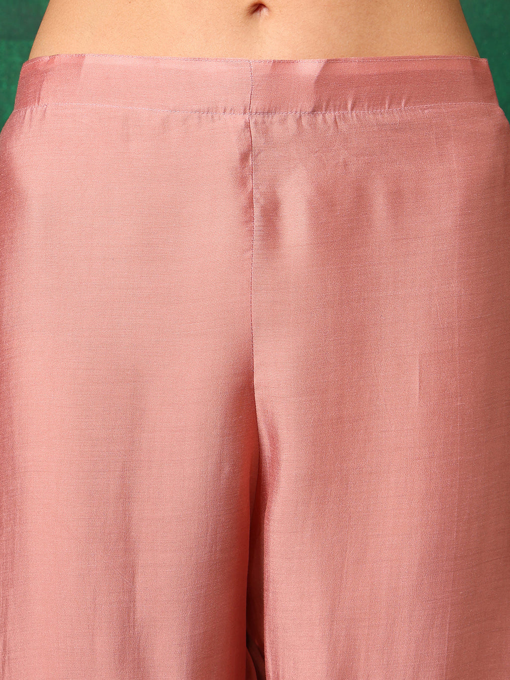 Pink Embroidered Chanderi Kurta with Pant and Dupatta