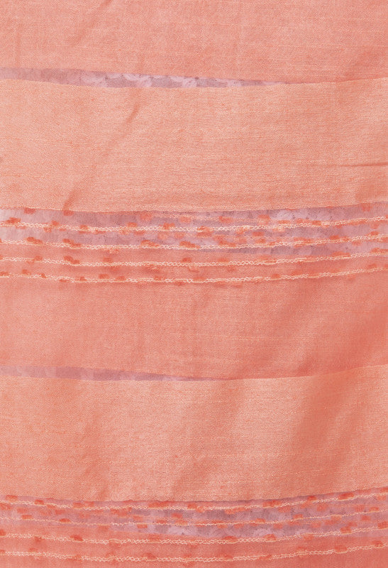 Peach Cotton Dupatta with Delicate Payal Design