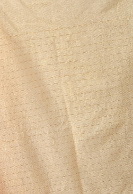 Gray Bhagalpuri Handloom Silk Linen Saree with Unstitched Blouse