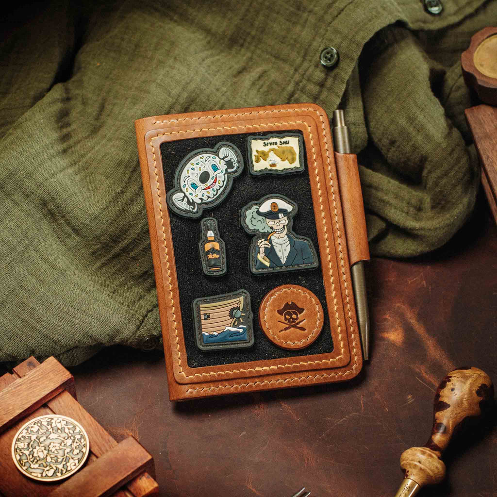 Passport Travel Wallet - Quartermaster v2 | Leather Velcro Organizer | Field Notes Holder