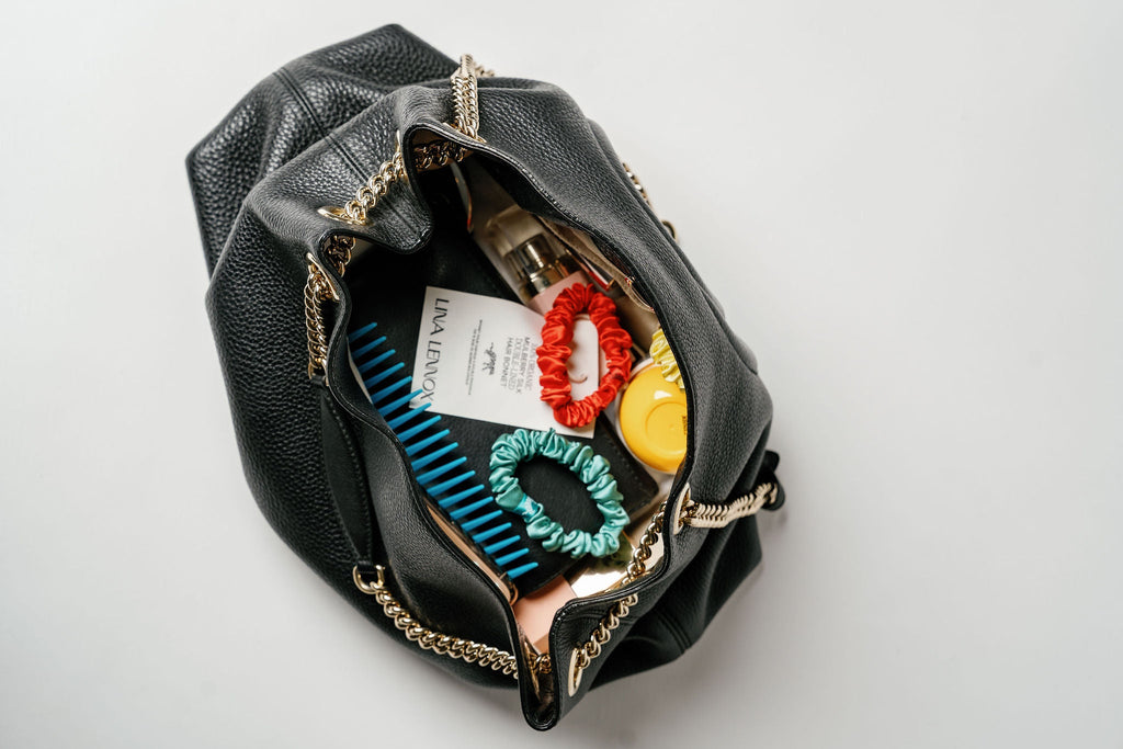 Organic Silk Small Scrunchie 3-Pack Jade Green