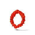 Organic Silk Small Scrunchie 3-Pack Tomato Red
