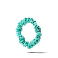 Organic Silk Small Scrunchie 3-Pack Jade Green