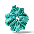 Organic Silk Oversized Scrunchie Jade Green