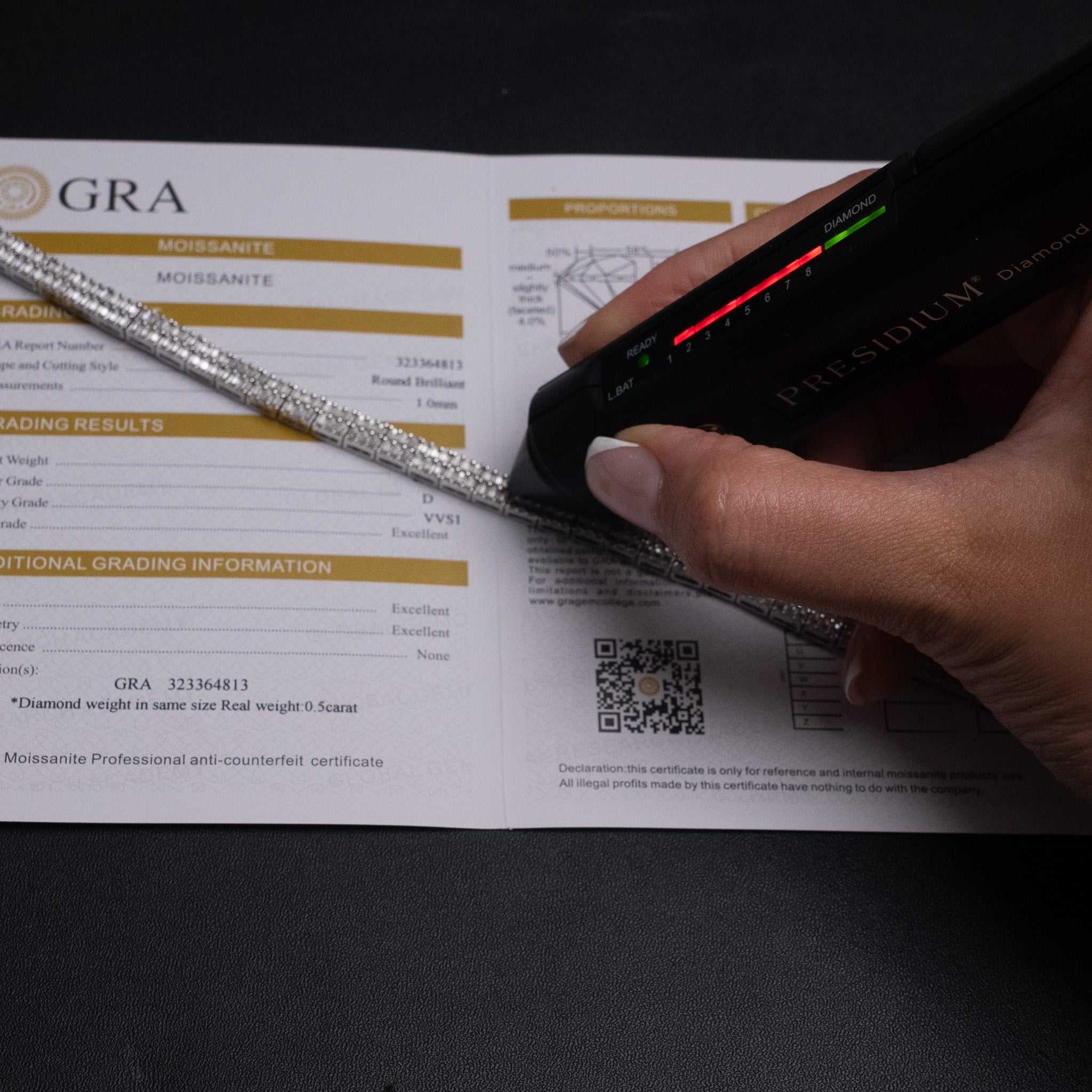 Baguette Moissanite Square Tennis Bracelet Solid 925 Sterling Silver