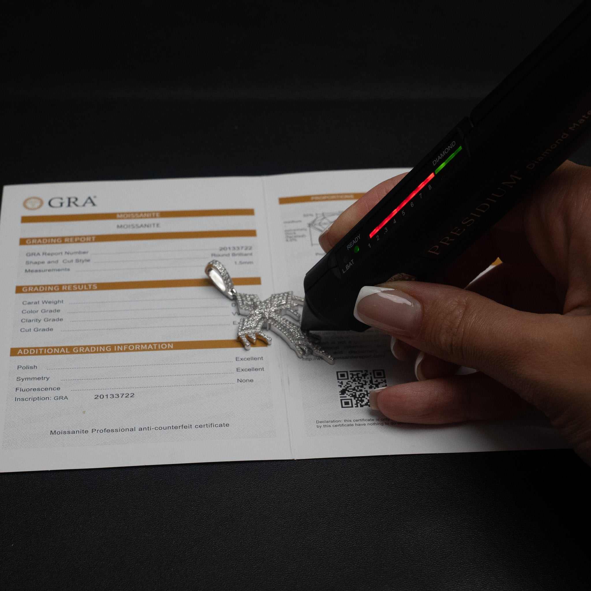 Moissanite Drip Cross 925 Sterling Silver Pendant