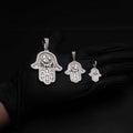 Hand of Fatima - Moissanite 925 Sterling Silver Pendant