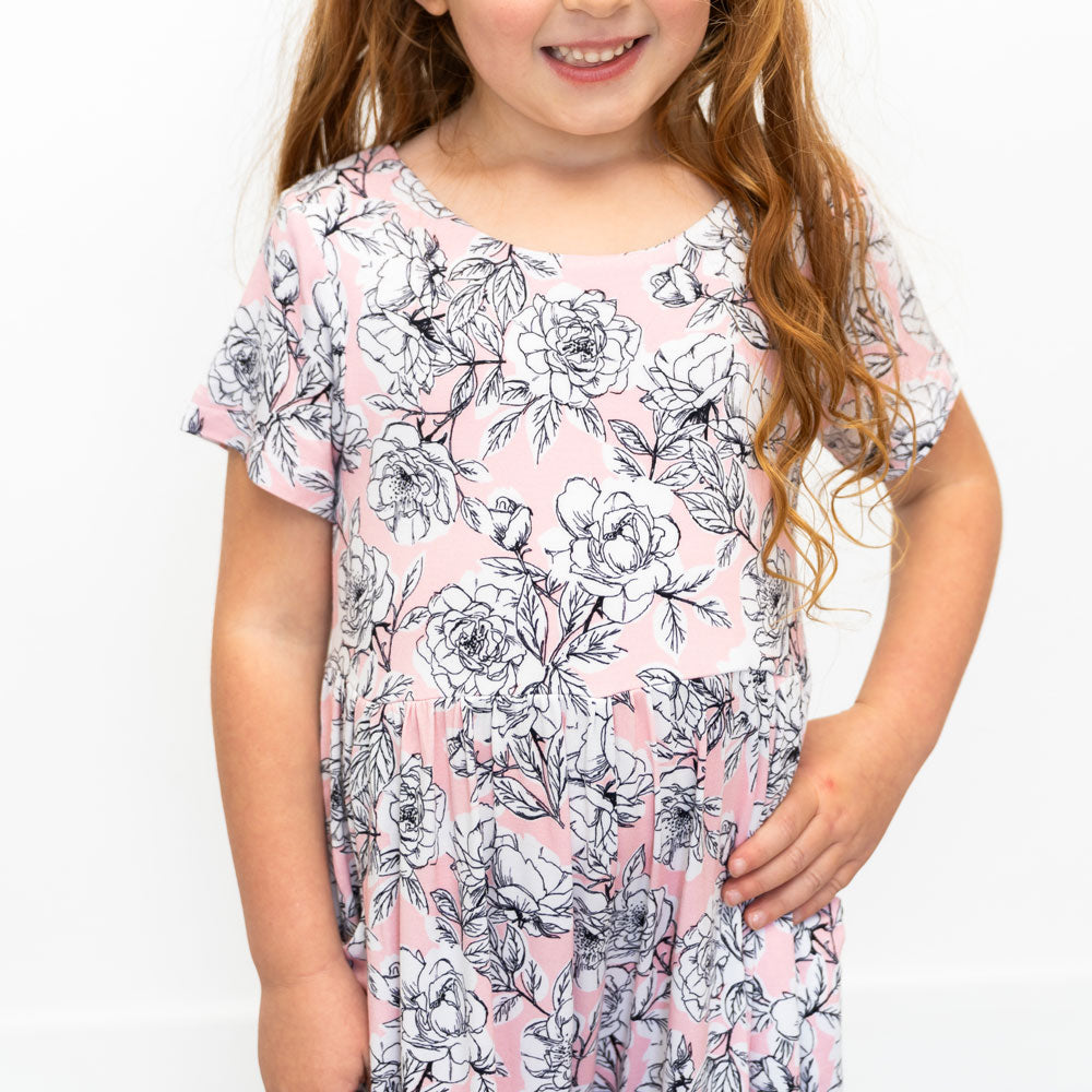 Allie Floral Bamboo Leggy Romper