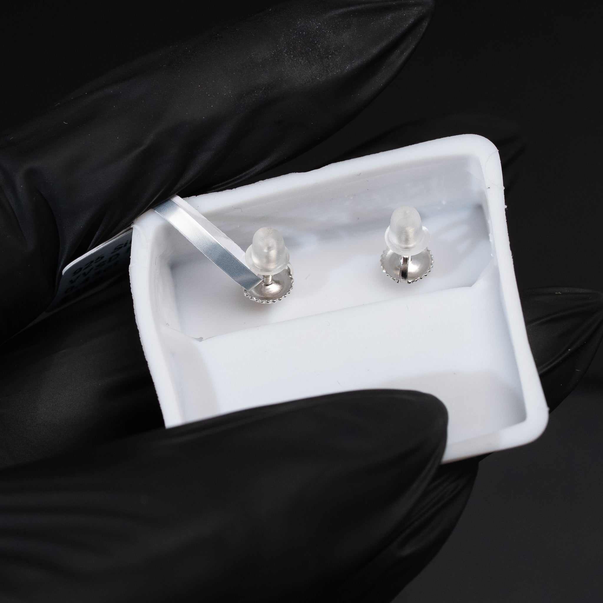 Moissanite Flower Stud Earrings 925 Sterling Silver Screw Back