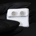 Moissanite Round Stud Earrings 925 Sterling Silver Screw Back