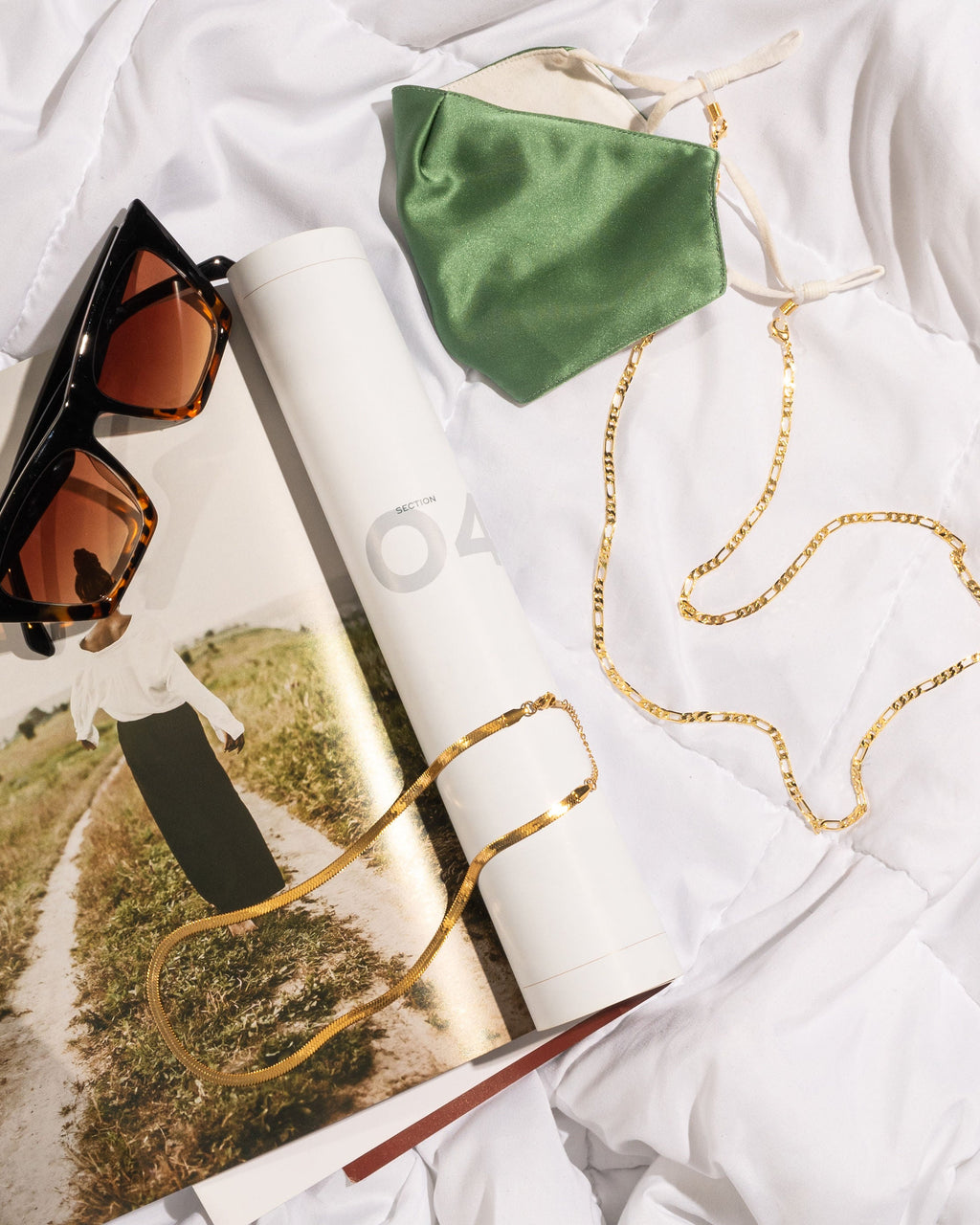 Liquid Herringbone Chain Necklace