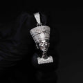 Nefertiti Pendant Moissanite 925 Sterling Silver Egyptian Queen