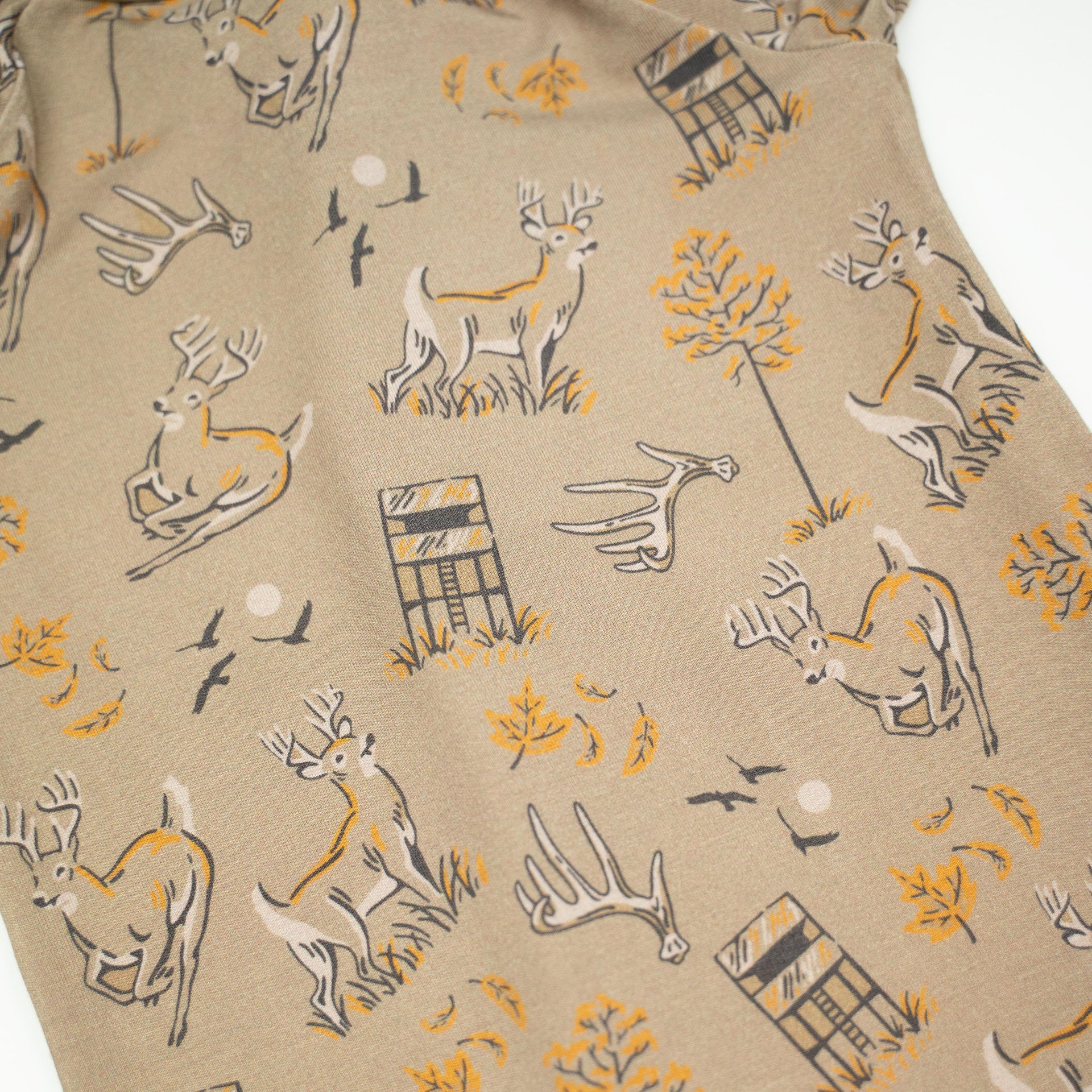 Bamboo Baby Zippy Sleep & Play - Deer Hunting Print Earth Tones