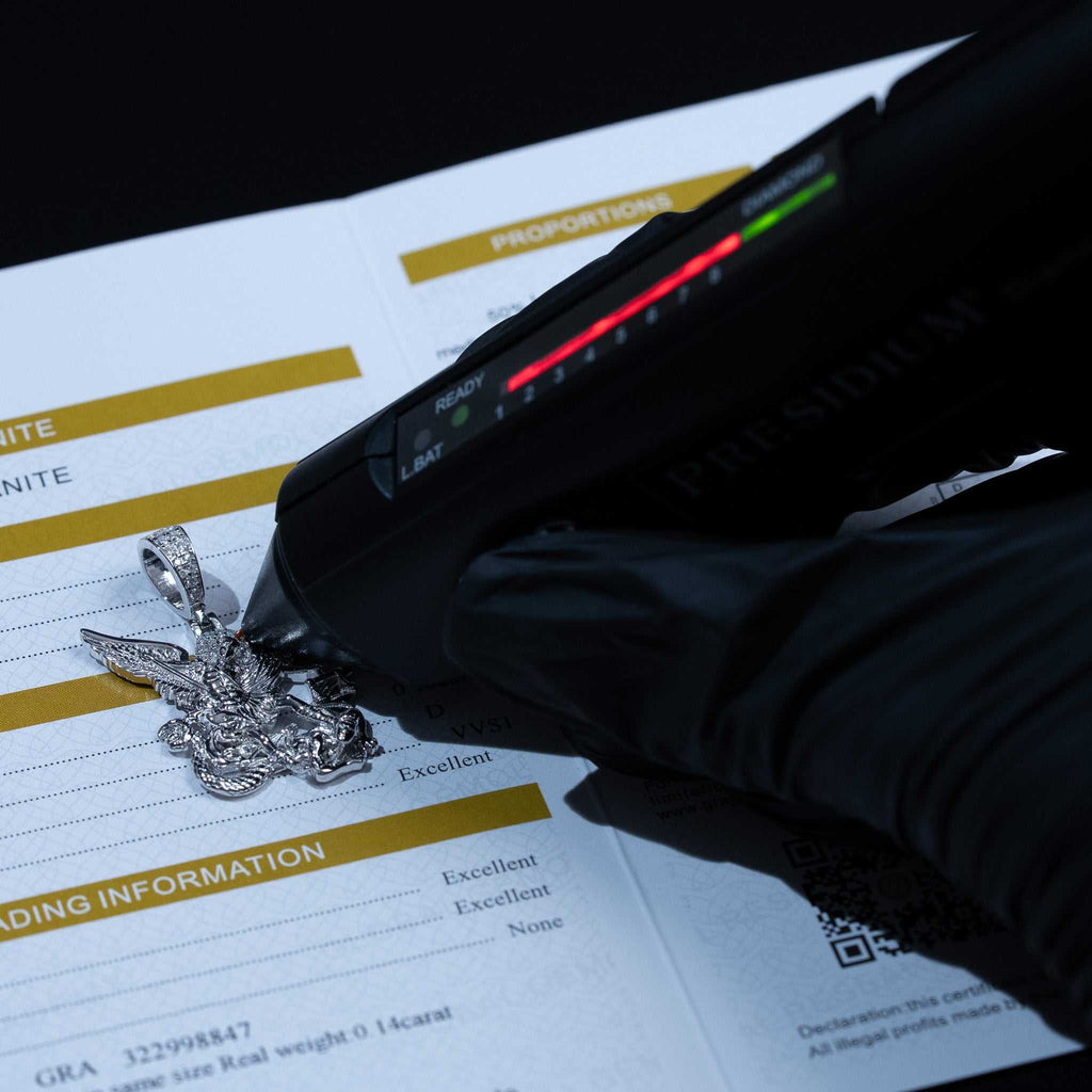 Moissanite Saint Michael Pendant – 925 Silver The Archangel Jewelry