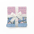Lillian Floral Bamboo Ruffle Stroller Blanket