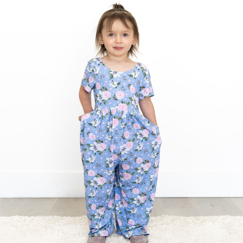 Lillian Floral Bamboo Leggy Romper