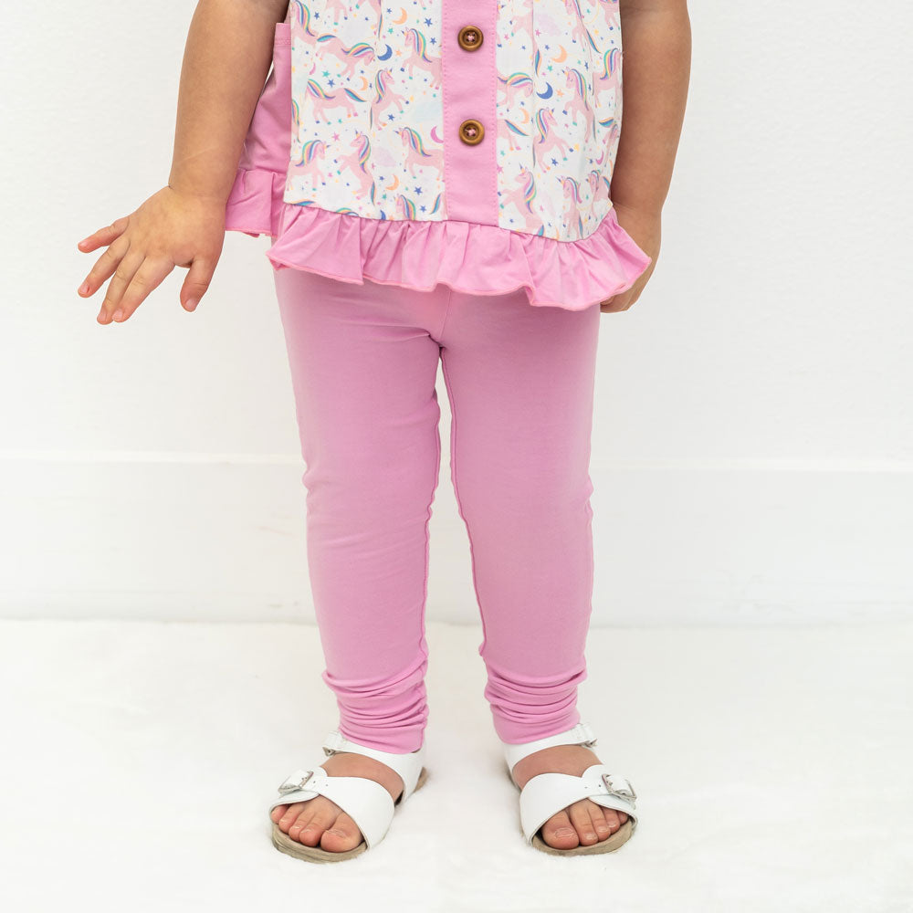 Lavender Solid Bamboo Leggings