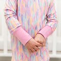 Lavender Stripes Bamboo 2-Piece Long Sleeve Set