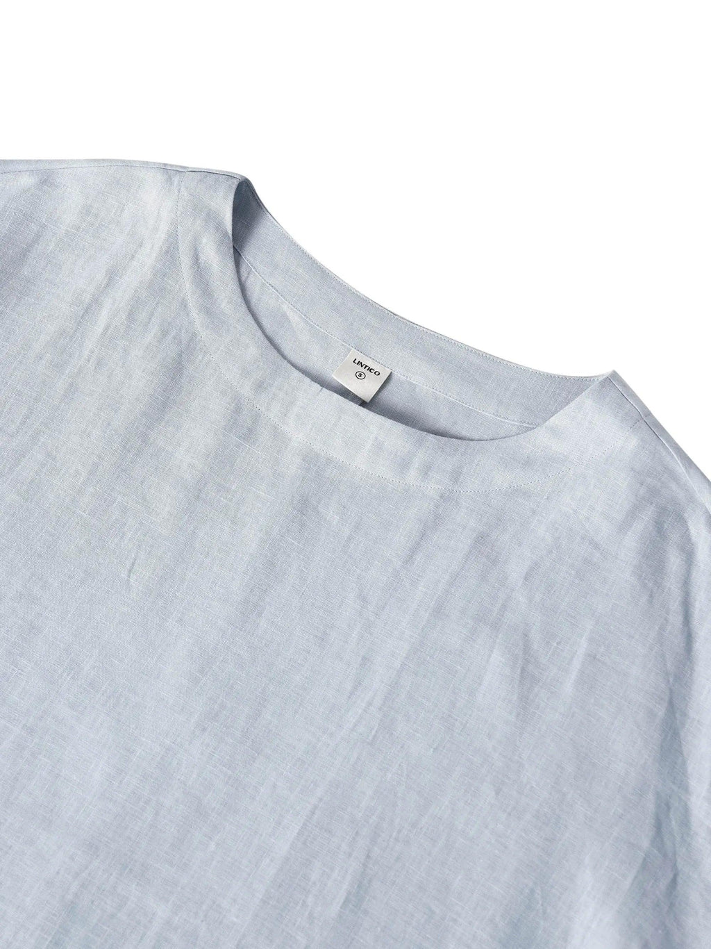 100% Linen Boatneck 3/4 Length Sleeve Top AURORA