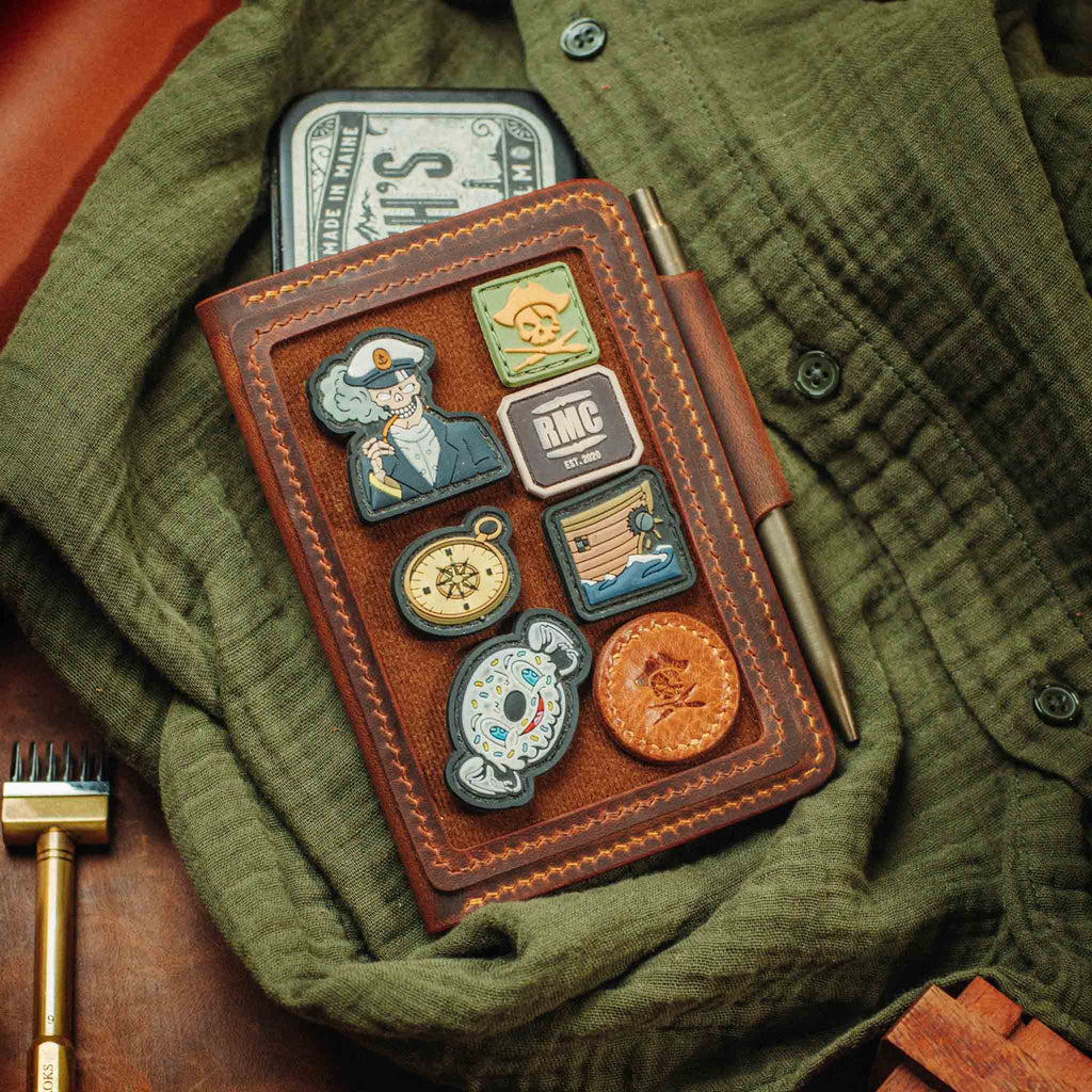 Passport Travel Wallet - Quartermaster v2 | Leather Velcro Organizer | Field Notes Holder