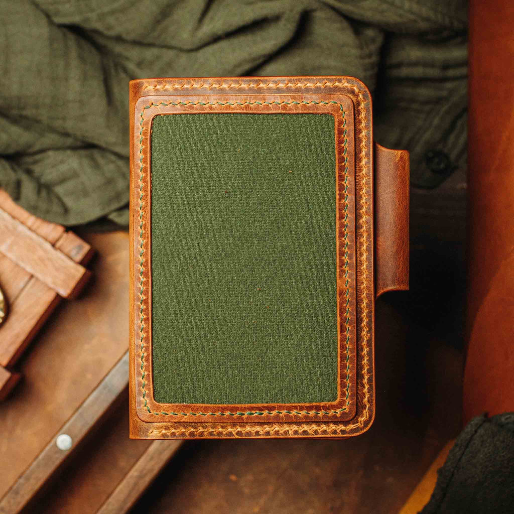 Passport Travel Wallet - Quartermaster v2 | Leather Velcro Organizer | Field Notes Holder