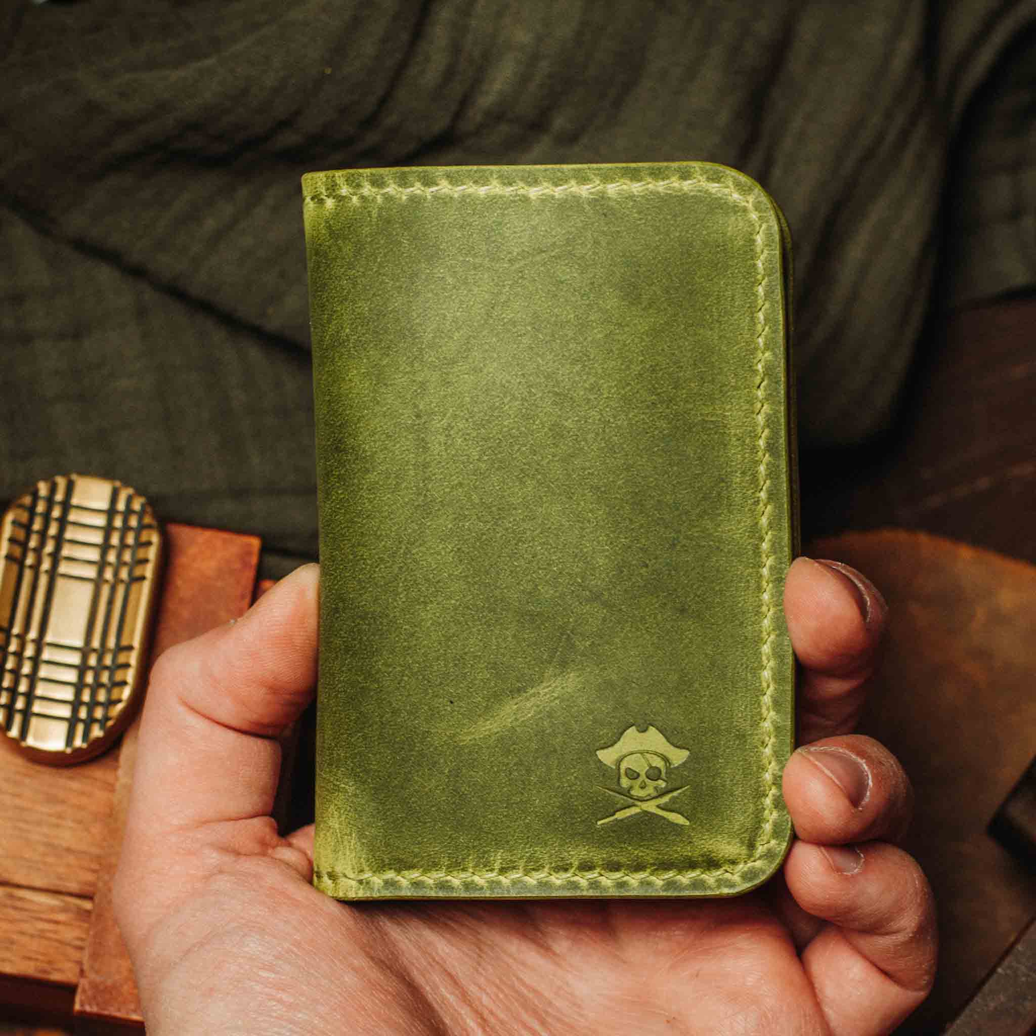 Slim Bifold Wallet - Buccaneer | Minimalist Card Holder | Handcrafted EDC