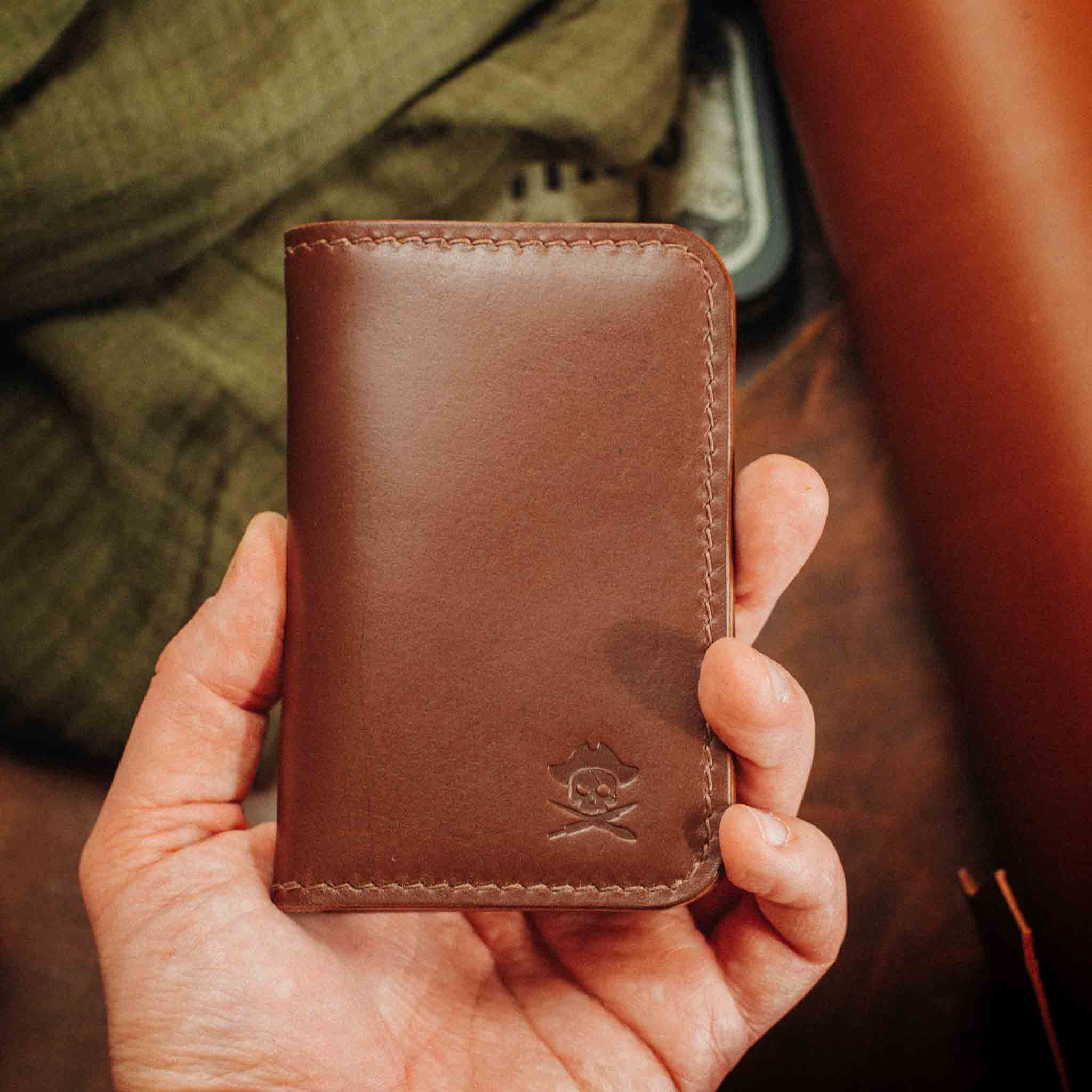 Slim Bifold Wallet - Buccaneer | Minimalist Card Holder | Handcrafted EDC