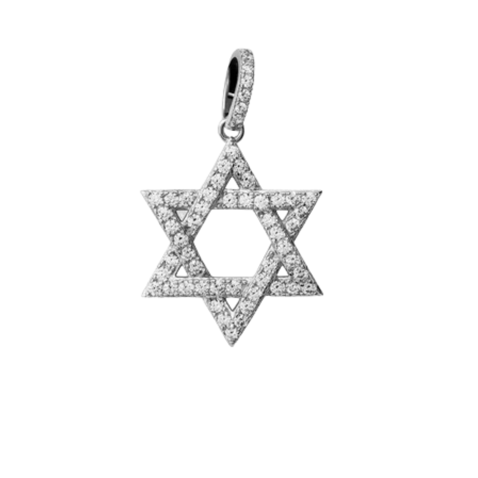 Jewish Magen Star Of David Pendant - Solid 925 Sterling Silver Men's Jewelry