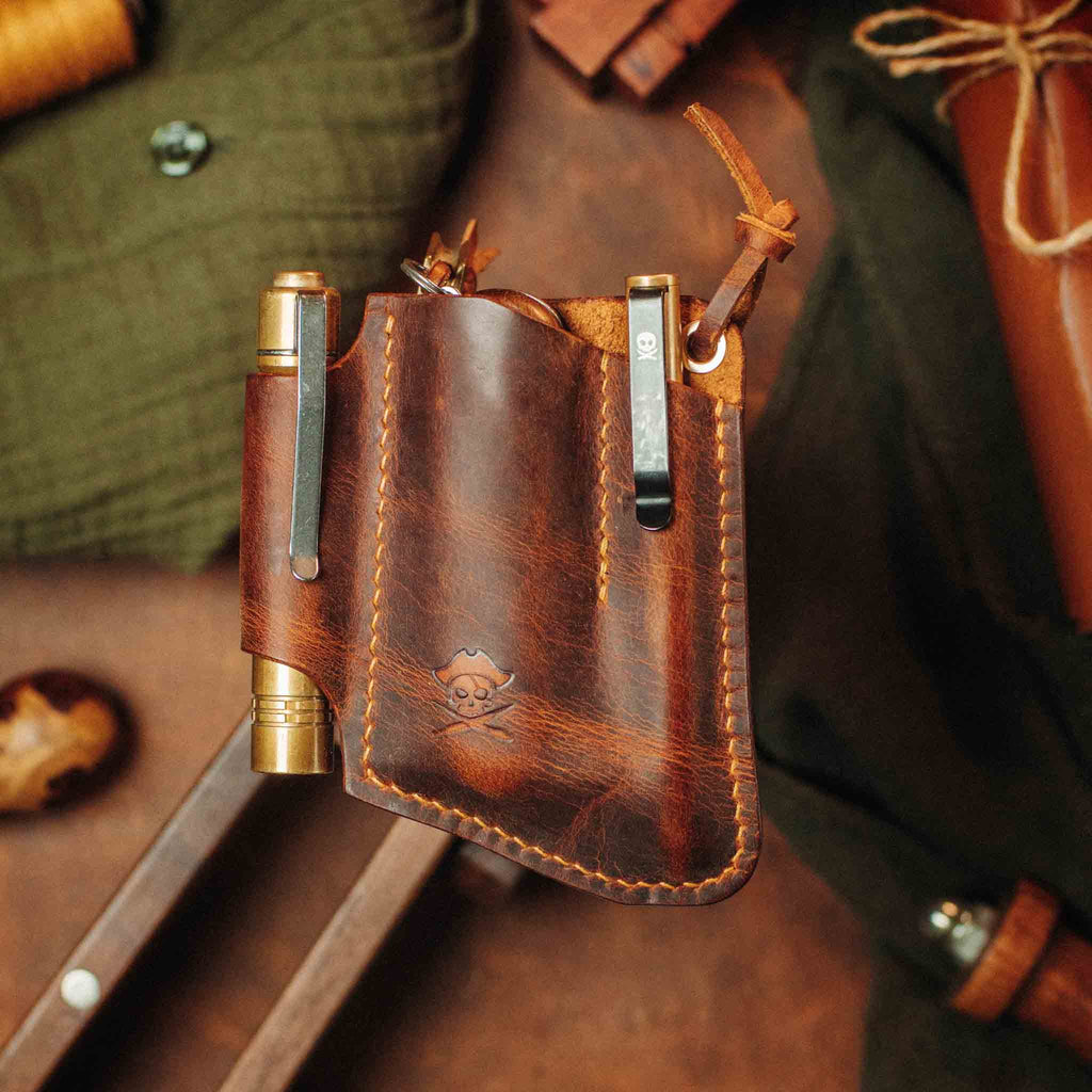 EDC Pocket Organizer - First Mate v3 | Leather Pocket Carrier