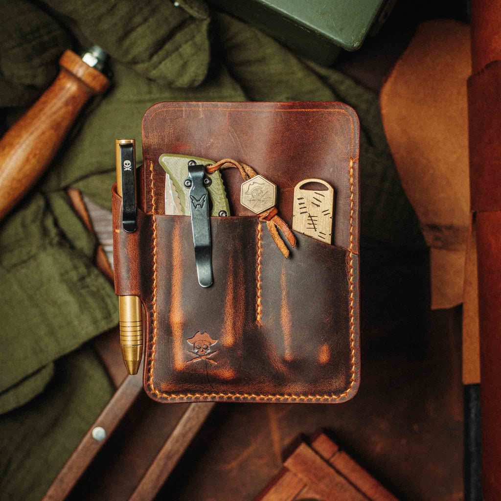 Large Pocket Organizer - First Mate Fatty | Leather Pocket Carrier | Multi-tool