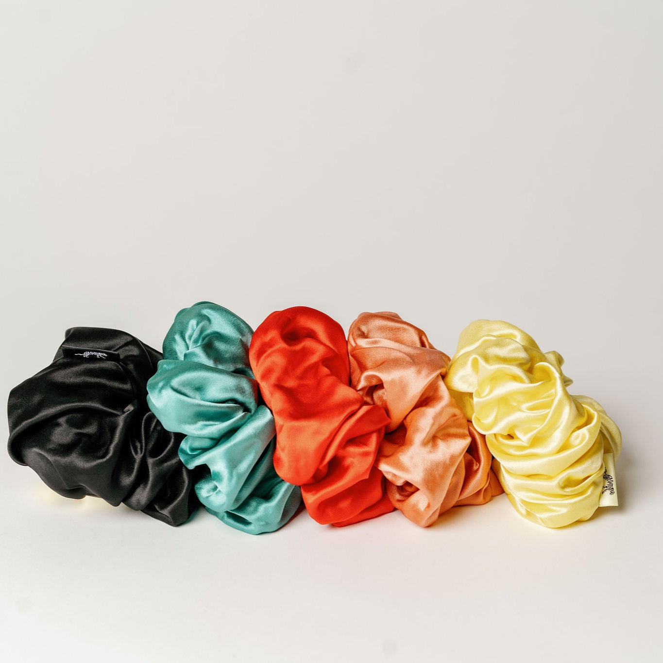 Organic Silk Oversized Scrunchie Sunshine Yellow