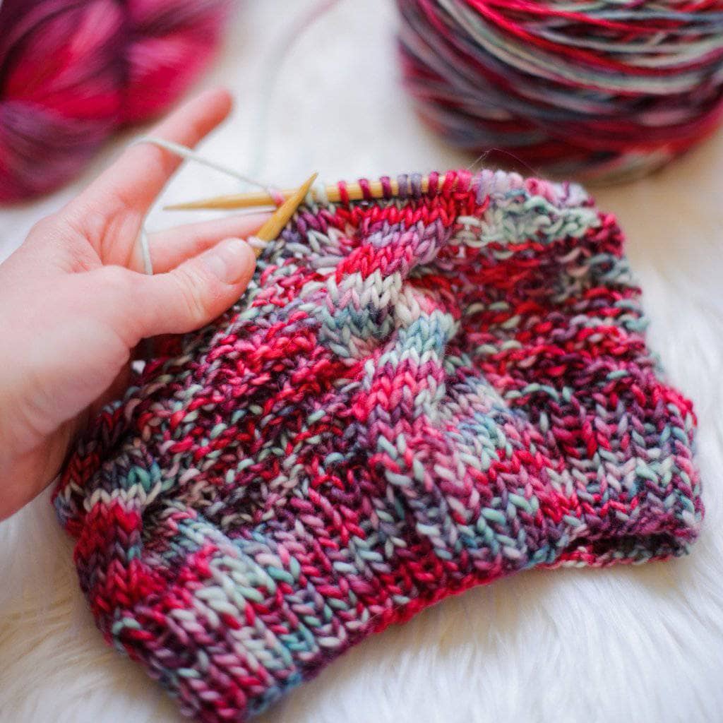 Ash Cave Merino Wool Cable Knit Beanie - Bohemian Winter Hat
