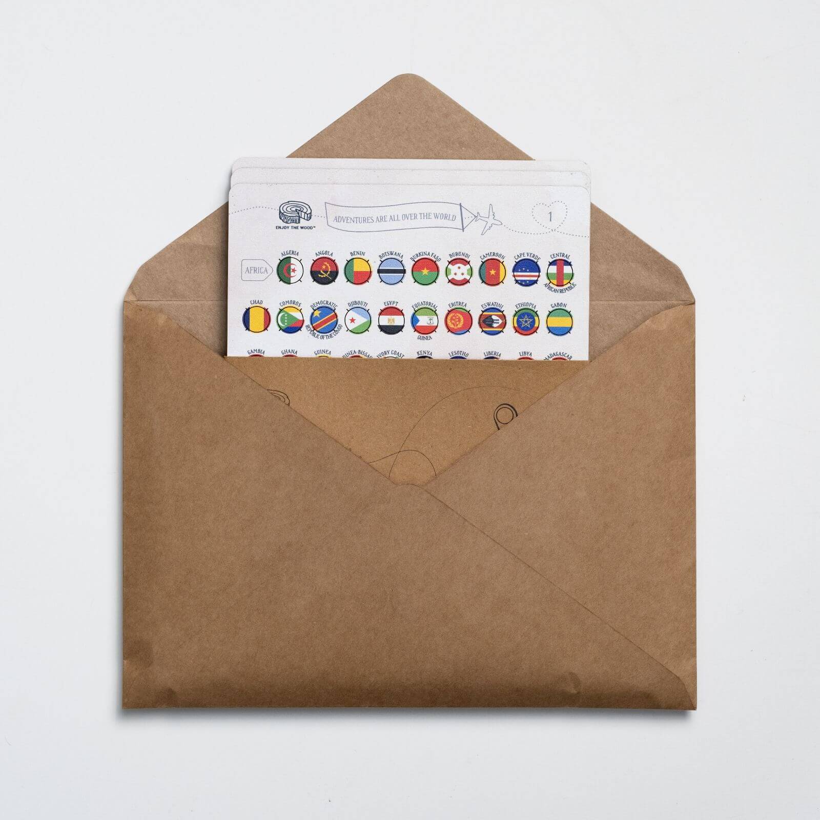 Wooden Flag Sticky Pins for Travel Maps and Memory Boards