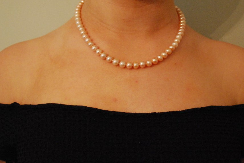 18 Inch Freshwater Cultured Pearl Strand Necklace with Clasp - Image 13