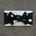 Bamboo Head Wrap | B&W Polka Dot