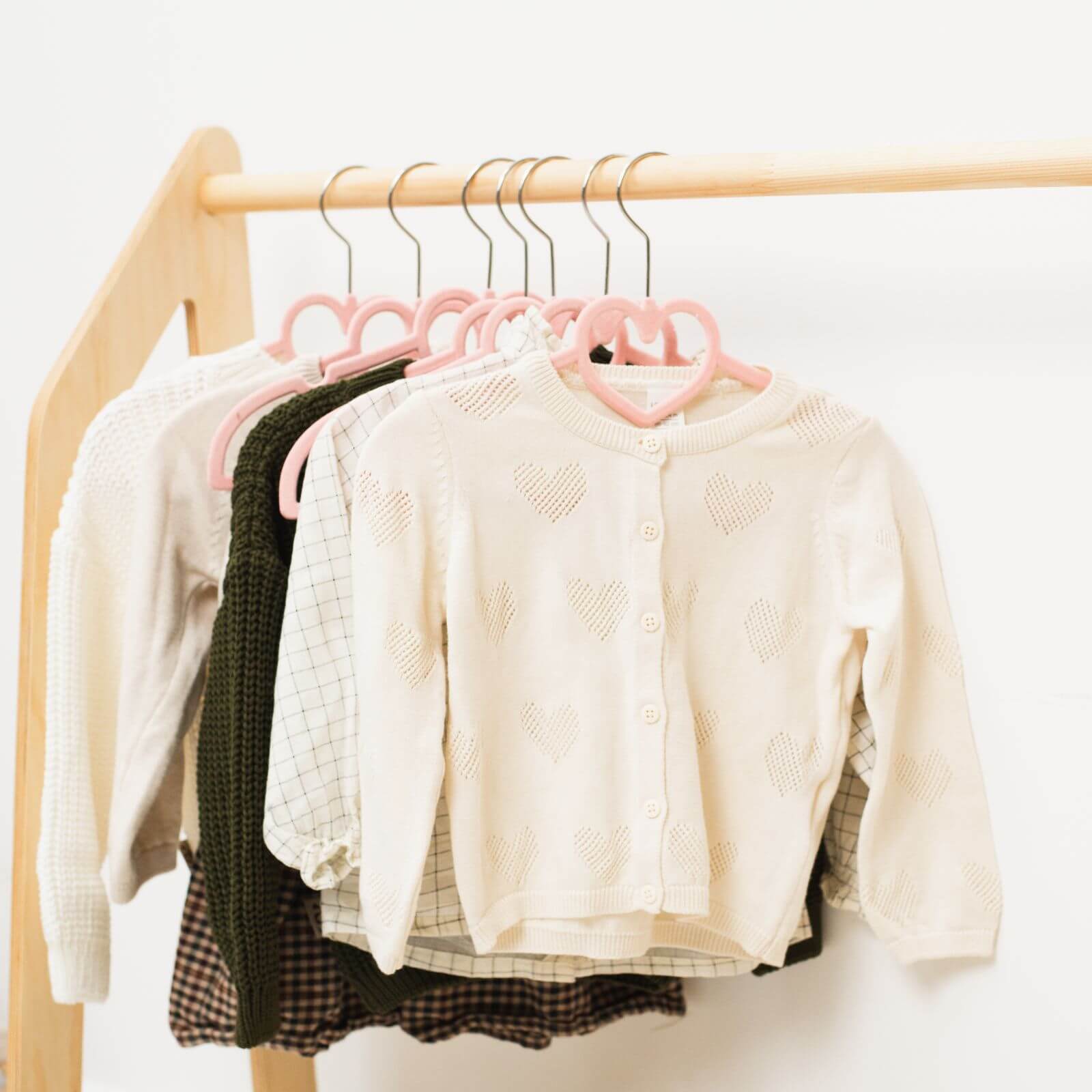 Wooden Children’s Clothing Rack for Kids' Bedroom