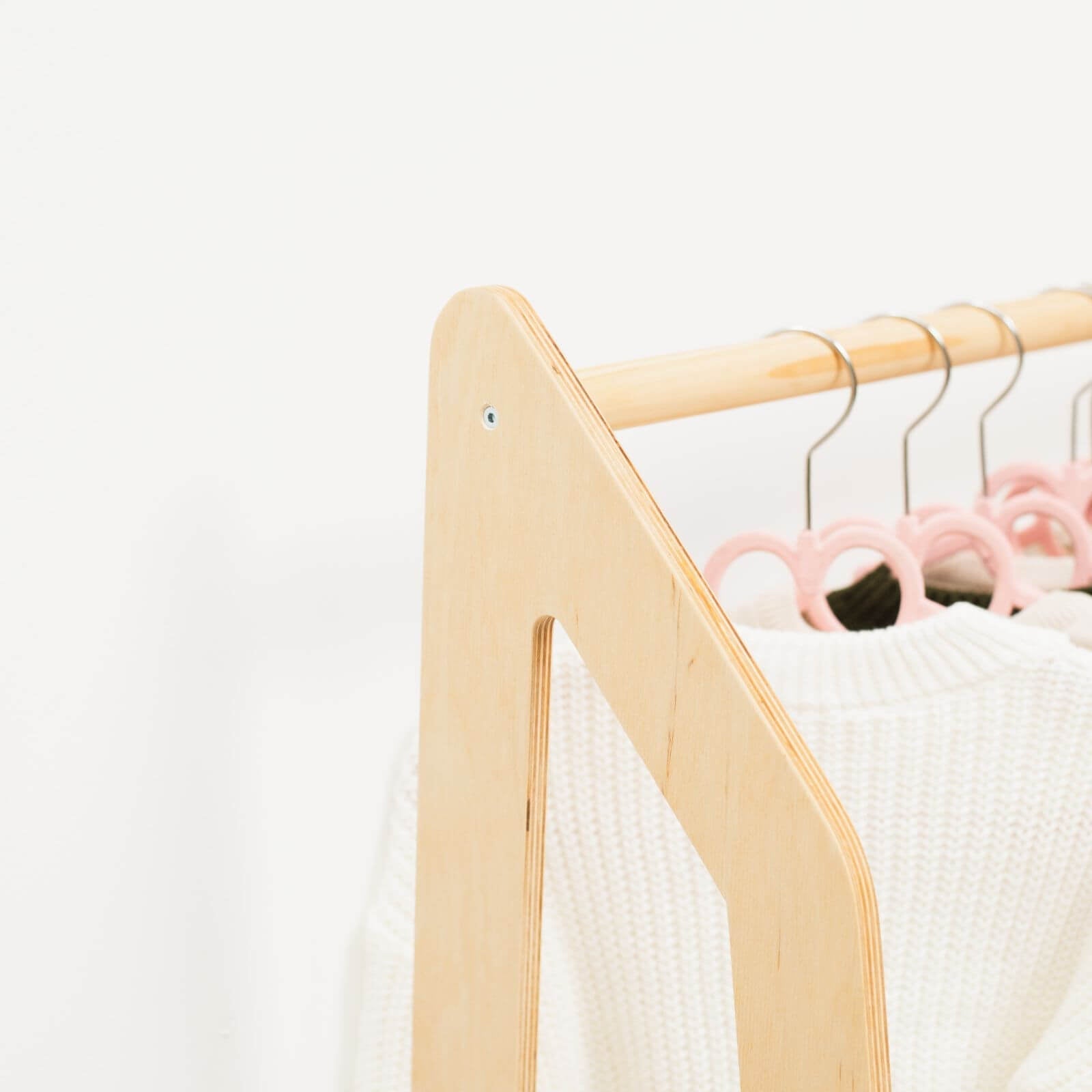 Wooden Children’s Clothing Rack for Kids' Bedroom