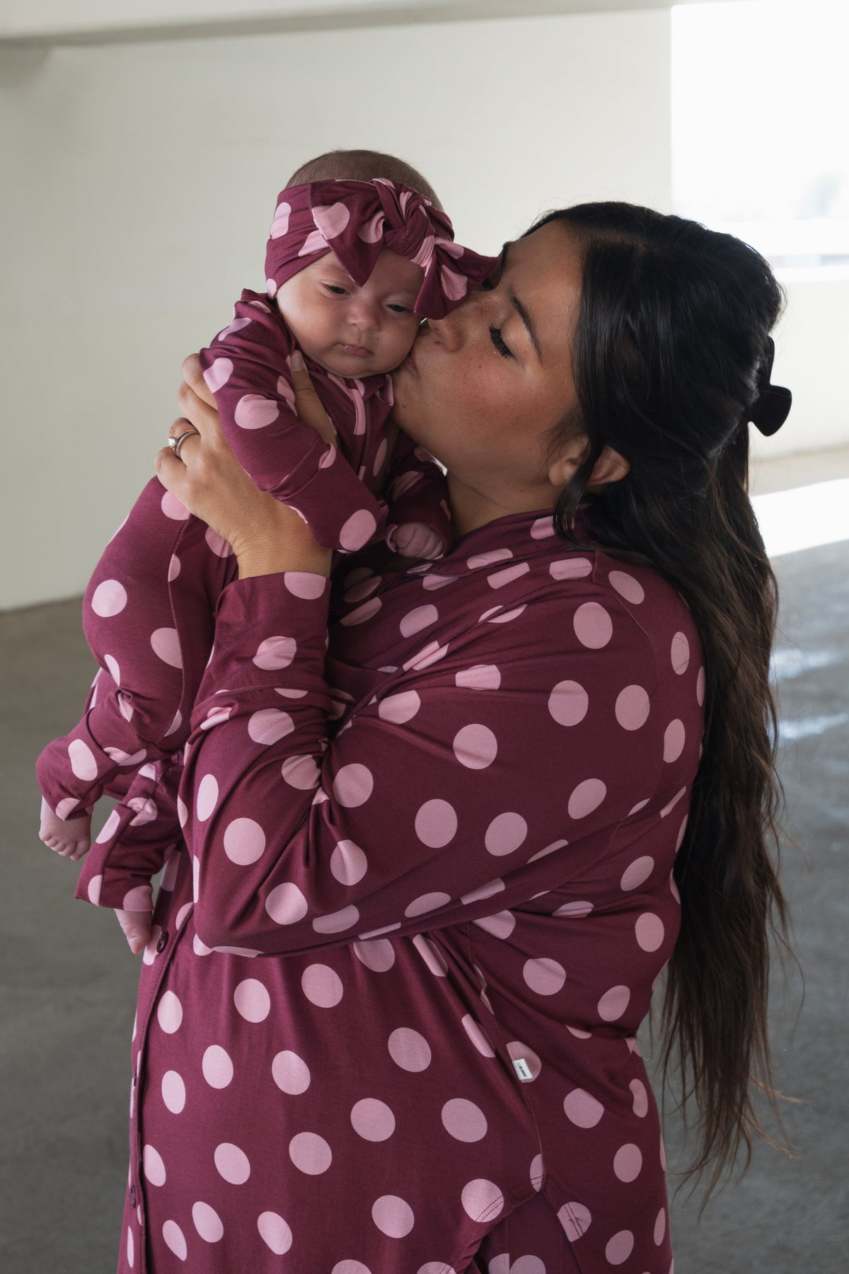 Women's Bamboo Button Up Lounge Set | Heather Rose Dot