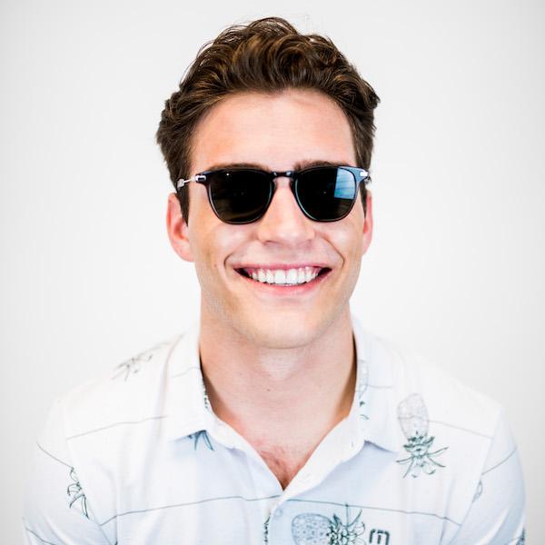 Positano Slate Polarized Square Sunglasses