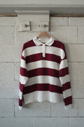 Adult Rugby Sweatshirt | Deep Cranberry